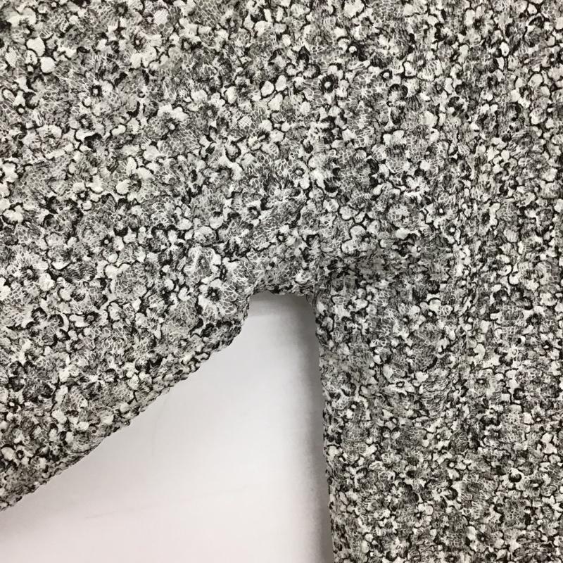 レプシィム LEPSIM ワンピース ロングスカート 長袖ロングワンピース フロントボタン 総柄 白 / ホワイト / white X 黒 / ブラック / black レディース USED 古着 中古 10151830