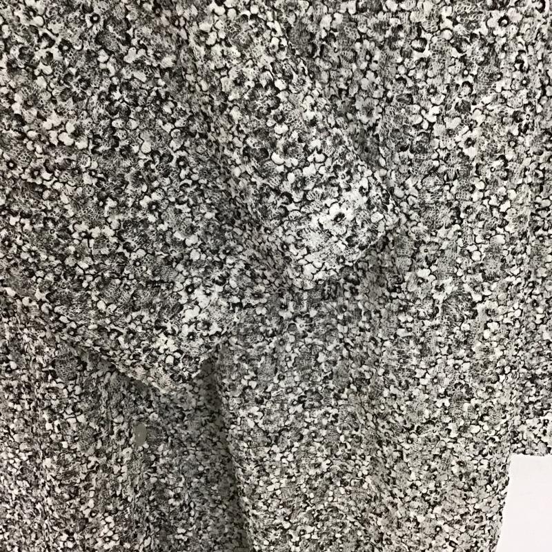 レプシィム LEPSIM ワンピース ロングスカート 長袖ロングワンピース フロントボタン 総柄 白 / ホワイト / white X 黒 / ブラック / black レディース USED 古着 中古 10151830