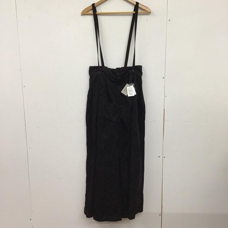 ニコアンド niko and... パンツ ワークパンツ、ペインターパンツ ミジンコールボリュームパンツ L 無地 黒 / ブラック / black レディース USED 古着 中古 10151831