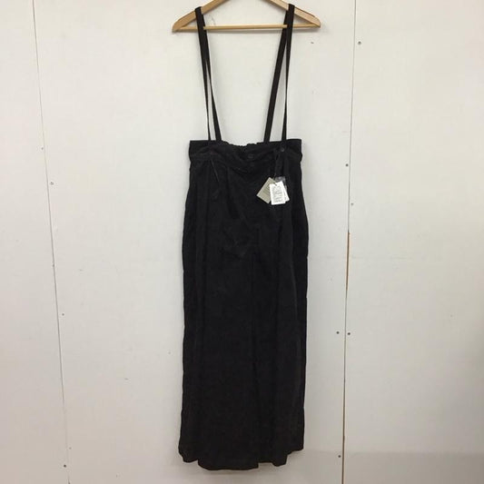 ニコアンド niko and... パンツ ワークパンツ、ペインターパンツ ミジンコールボリュームパンツ L 無地 黒 / ブラック / black レディース USED 古着 中古 10151831