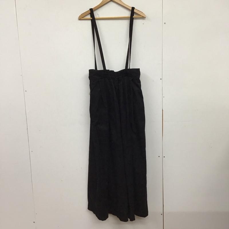 ニコアンド niko and... パンツ ワークパンツ、ペインターパンツ ミジンコールボリュームパンツ L 無地 黒 / ブラック / black レディース USED 古着 中古 10151831