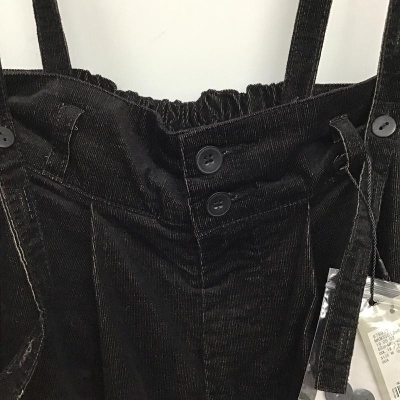 ニコアンド niko and... パンツ ワークパンツ、ペインターパンツ ミジンコールボリュームパンツ L 無地 黒 / ブラック / black レディース USED 古着 中古 10151831