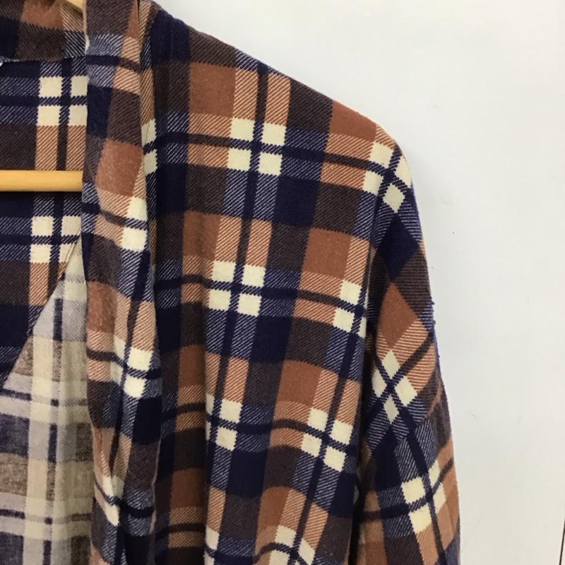 古着 USED ジャケット、上着 ジャンパー、ブルゾン 長袖ロングシャツジャケット ガウン 古着 XL チェック マルチカラー / マルチカラー / multicolor メンズ USED 古着 中古 10151835