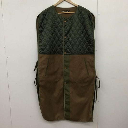 ハバーザック HAVERSACK ベスト ベスト ロングベスト フロントボタン FREE 無地 カーキ / カーキ / khaki X 茶 / ブラウン / brown メンズ USED 古着 中古 10151837