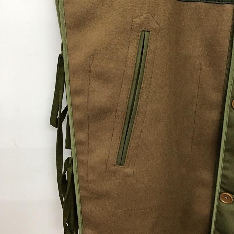 ハバーザック HAVERSACK ベスト ベスト ロングベスト フロントボタン FREE 無地 カーキ / カーキ / khaki X 茶 / ブラウン / brown メンズ USED 古着 中古 10151837