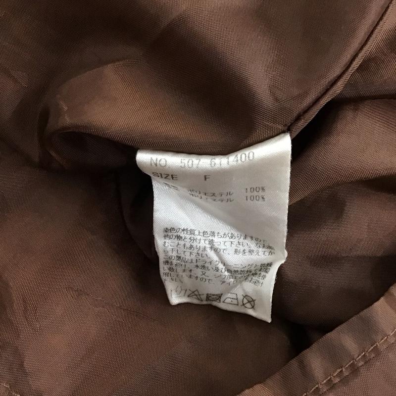 レイカズン Ray Cassin ワンピース ロングスカート 長袖ロングワンピース フレアスカート FREE 総柄 茶 / ブラウン / brown レディース USED 古着 中古 10151840