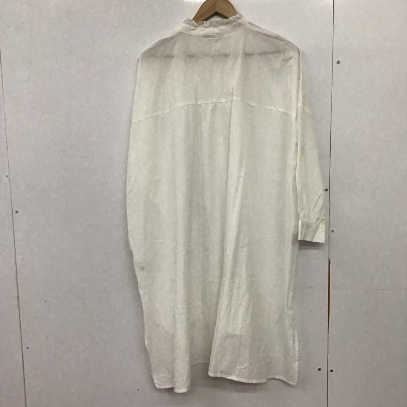 サマンサモスモス Samansa Mos2 ワンピース ロングスカート 長袖ロングワンピース シャツワンピース FREE 無地 白 / ホワイト / white レディース USED 古着 中古 10151841