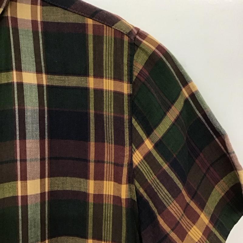 イチ ichi ワンピース ロングスカート 半袖シャツワンピース ロングワンピース 前開シャツワンピース チェック マルチカラー / マルチカラー / multicolor レディース USED 古着 中古 10151845
