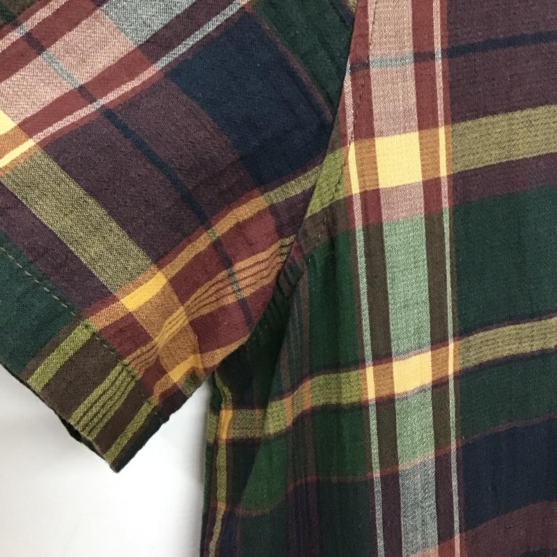 イチ ichi ワンピース ロングスカート 半袖シャツワンピース ロングワンピース 前開シャツワンピース チェック マルチカラー / マルチカラー / multicolor レディース USED 古着 中古 10151845