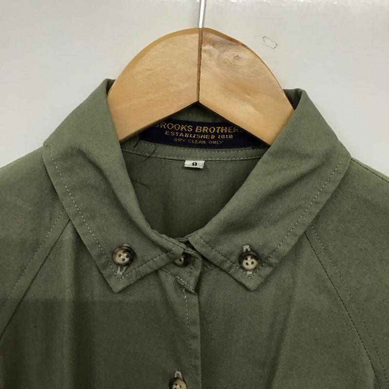 ブルックスブラザーズ BROOKS BROTHERS ワンピース ロングスカート 長袖シャツロングワンピース ウエスト切り替え 無地 カーキ / カーキ / khaki レディース USED 古着 中古 10151847