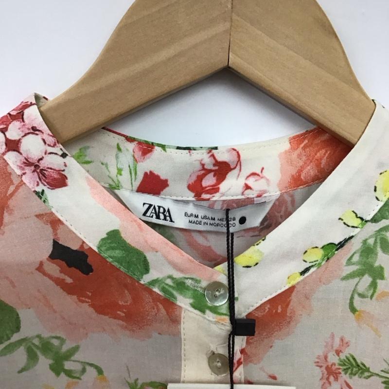 ザラ ZARA ワンピース ロングスカート 長袖シャツワンピース フロントボタン ロングワンピース M プリント マルチカラー / マルチカラー / multicolor レディース USED 古着 中古 10151849
