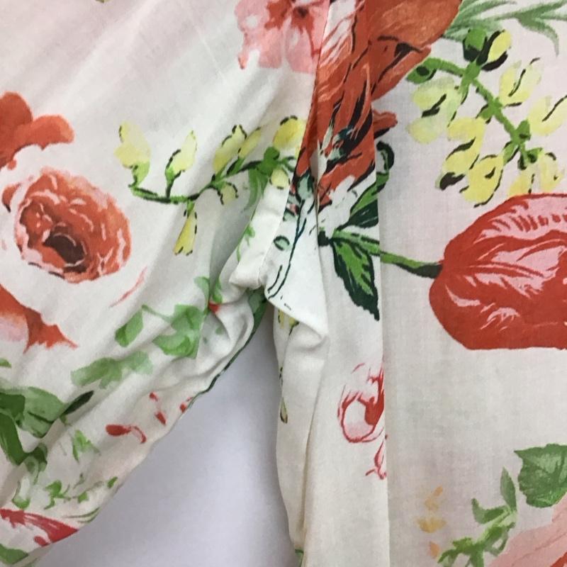 ザラ ZARA ワンピース ロングスカート 長袖シャツワンピース フロントボタン ロングワンピース M プリント マルチカラー / マルチカラー / multicolor レディース USED 古着 中古 10151849
