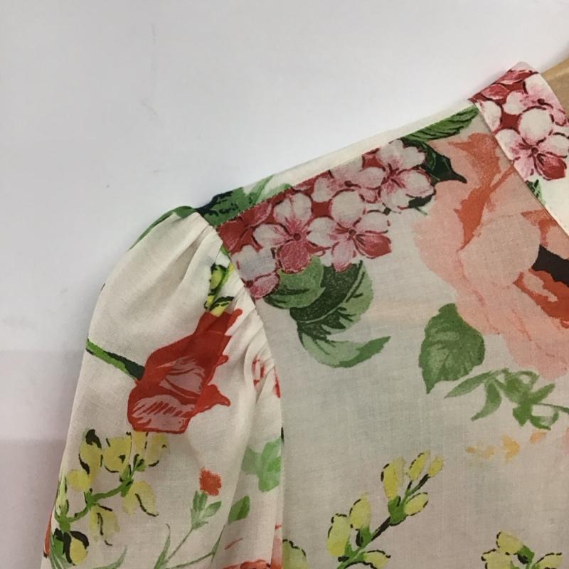 ザラ ZARA ワンピース ロングスカート 長袖シャツワンピース フロントボタン ロングワンピース M プリント マルチカラー / マルチカラー / multicolor レディース USED 古着 中古 10151849