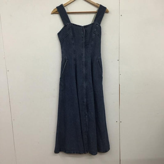 スナイデル SNIDEL ワンピース ロングスカート デニムロングワンピース フレアスカート 0 無地 インディゴ / インディゴ / Indigo レディース USED 古着 中古 10151855