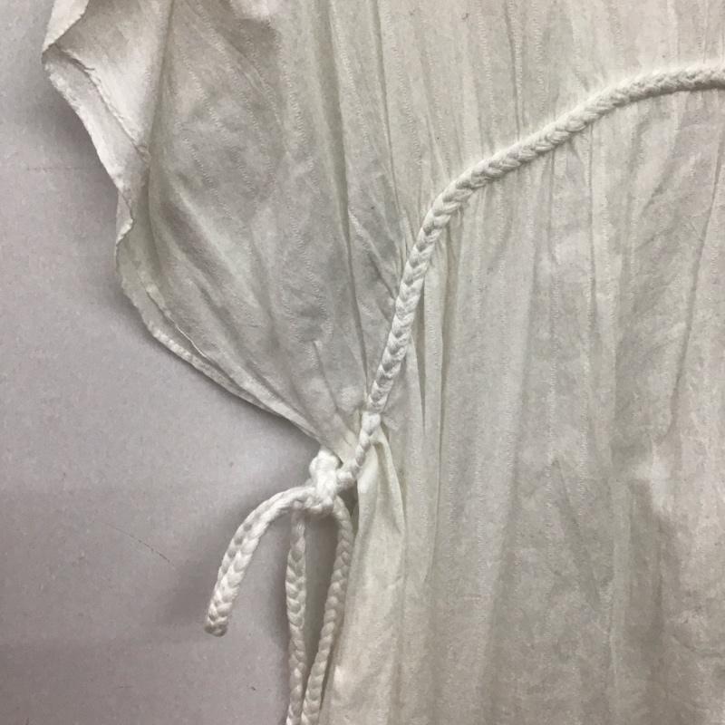 ザラ ZARA ワンピース ロングスカート ノースリーブロングワンピース フレアスカート XS ストライプ 白 / ホワイト / white レディース USED 古着 中古 10151856