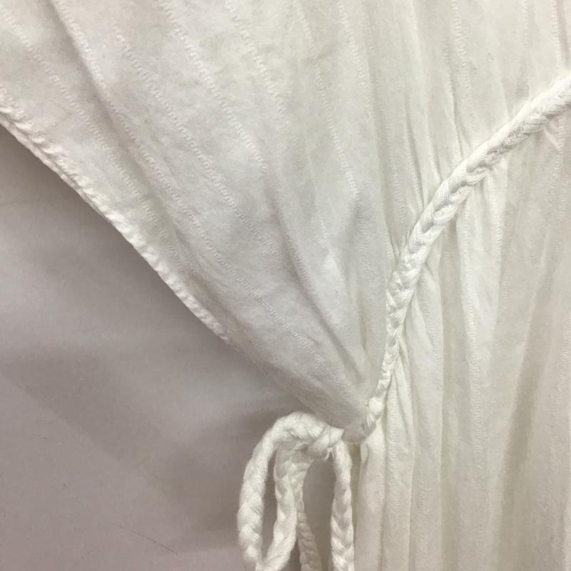 ザラ ZARA ワンピース ロングスカート ノースリーブロングワンピース フレアスカート XS ストライプ 白 / ホワイト / white レディース USED 古着 中古 10151856