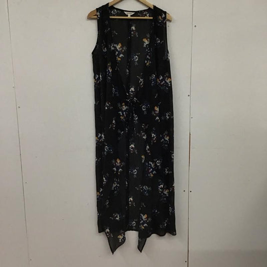 マウジー MOUSSY ワンピース ロングスカート 010ash30-2720 FLOWERシフォンジレ FREE プリント 黒 / ブラック / black レディース USED 古着 中古 10151858