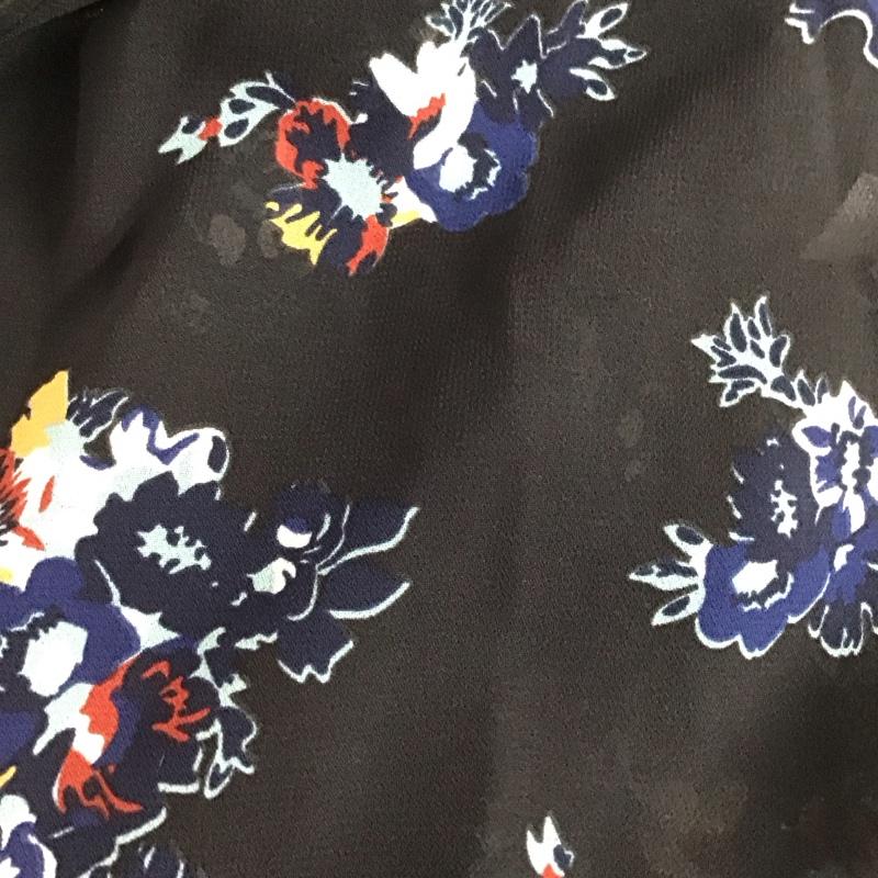 マウジー MOUSSY ワンピース ロングスカート 010ash30-2720 FLOWERシフォンジレ FREE プリント 黒 / ブラック / black レディース USED 古着 中古 10151858