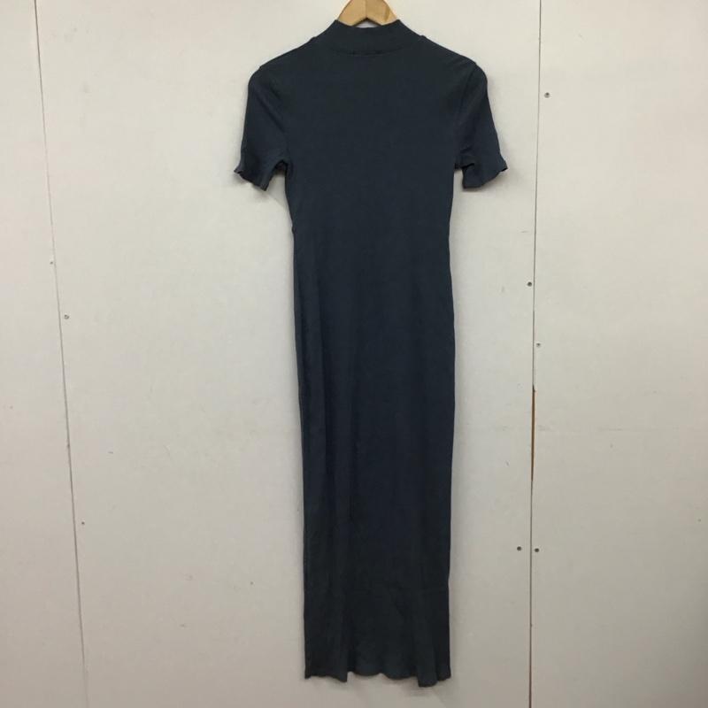 ザラ ZARA ワンピース ロングスカート 半袖ロングワンピース タイトワンピース L 無地 青 / ブルー / blue レディース USED 古着 中古 10151860
