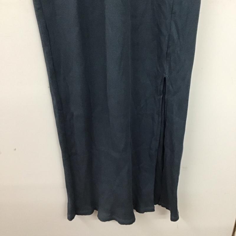 ザラ ZARA ワンピース ロングスカート 半袖ロングワンピース タイトワンピース L 無地 青 / ブルー / blue レディース USED 古着 中古 10151860