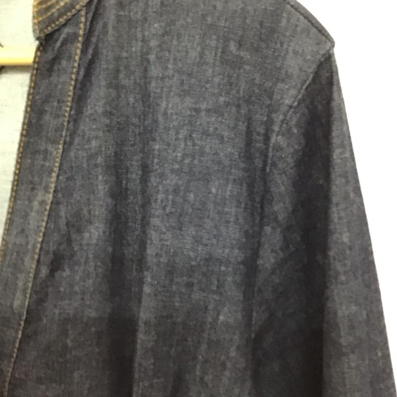 ザラ ZARA ワンピース ロングスカート デニムロングワンピース フロントボタン 長袖シャツワンピース XL 無地 インディゴ / インディゴ / Indigo レディース USED 古着 中古 10151861