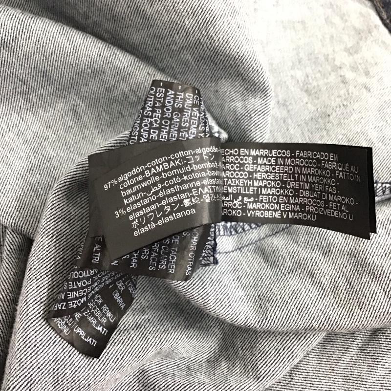 ザラ ZARA ワンピース ロングスカート デニムロングワンピース フロントボタン 長袖シャツワンピース XL 無地 インディゴ / インディゴ / Indigo レディース USED 古着 中古 10151861