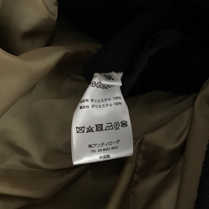 キャスパージョン CASPER JOHN コート コート一般 ロングコート カラージャケット アウター M 無地 黒 / ブラック / black メンズ USED 古着 中古 10151864