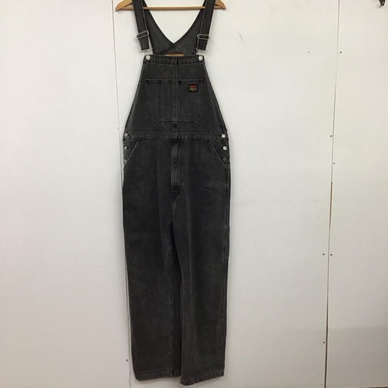 リーバイストラウスアンドコー Levi Strauss & co. サロペット・オーバーオール サロペット、オーバーオール オーバーオール つなぎ オールインワン L ロゴ、文字 ダークグレー / ダークグレー / メンズ USED 古着 中古 10151870