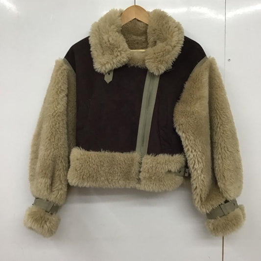 ムルーア MURUA ジャケット、上着 ジャケット、ブレザー 012250200601-01 ムートンコート アウター FREE 無地 茶 / ブラウン / brown レディース USED 古着 中古 10151871