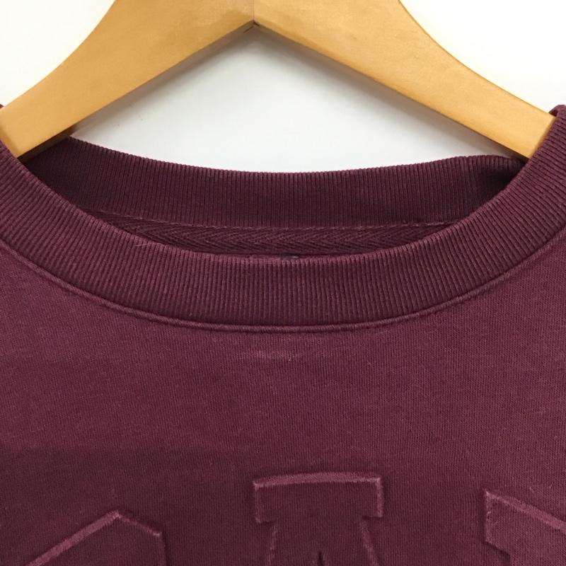 ギャップ GAP トレーナー 長袖 長袖トレーナー スウェット クルーネック プルオーバー S ロゴ、文字 えんじ / ワインレッド / dark red レディース USED 古着 中古 10151872