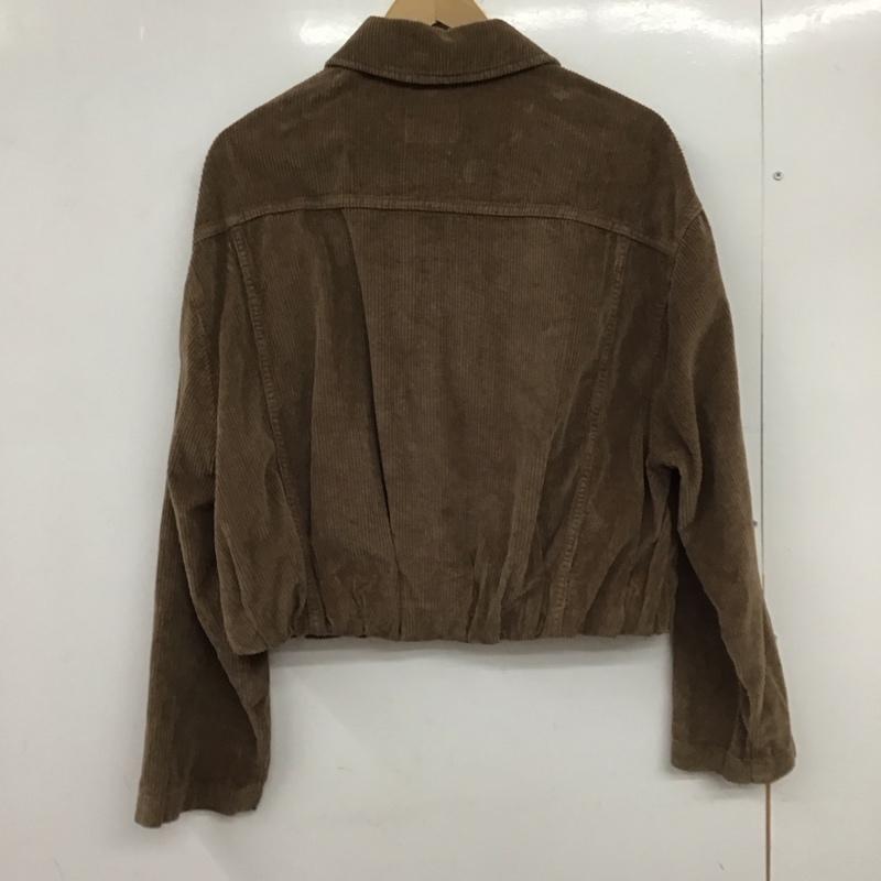 ザラ ZARA ジャケット、上着 ジャンパー、ブルゾン コーデュロイジャケット カジュアルジャケット アウター M 無地 茶 / ブラウン / brown レディース USED 古着 中古 10151875