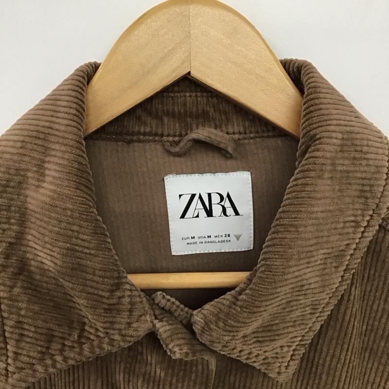 ザラ ZARA ジャケット、上着 ジャンパー、ブルゾン コーデュロイジャケット カジュアルジャケット アウター M 無地 茶 / ブラウン / brown レディース USED 古着 中古 10151875