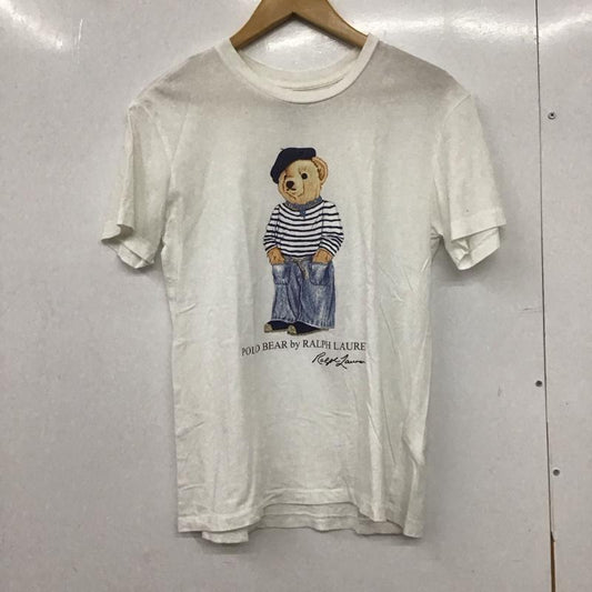 ラルフローレン RALPHLAUREN Tシャツ 半袖 半袖カットソー プリントTシャツ クルーネックカットソー XS プリント 白 / ホワイト / white レディース USED 古着 中古 10151878