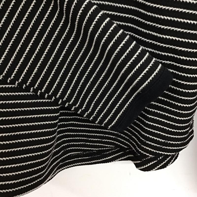 ディスコート Discoat カットソー 長袖 長袖カットソー ヘンリーネックカットソー M ボーダー柄 黒 / ブラック / black X 白 / ホワイト / white レディース USED 古着 中古 10151884