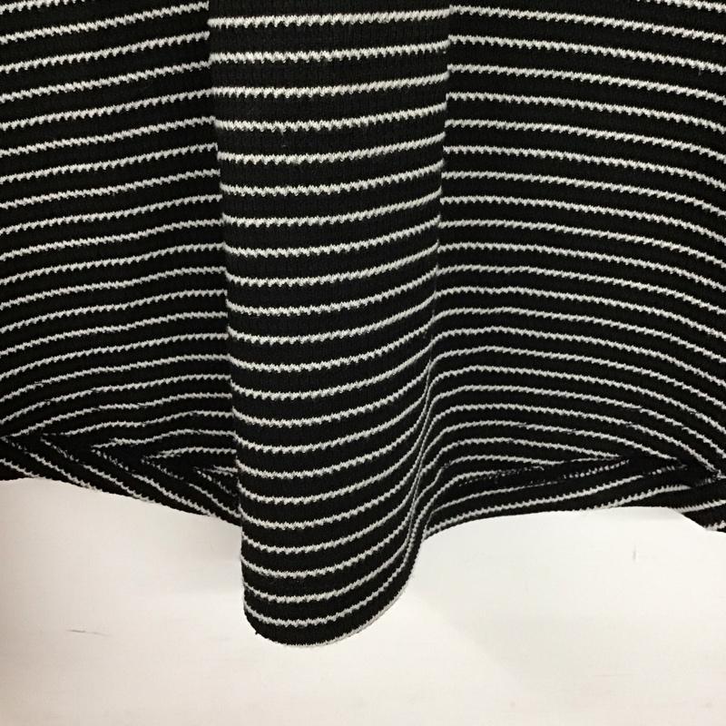 ディスコート Discoat カットソー 長袖 長袖カットソー ヘンリーネックカットソー M ボーダー柄 黒 / ブラック / black X 白 / ホワイト / white レディース USED 古着 中古 10151884