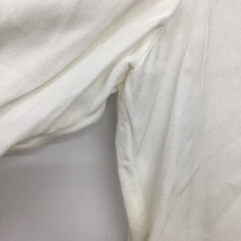 ザラ ZARA シャツ、ブラウス 長袖 長袖シャツ 無地シャツ ノーカラーシャツ M 無地 白 / ホワイト / white レディース USED 古着 中古 10151885
