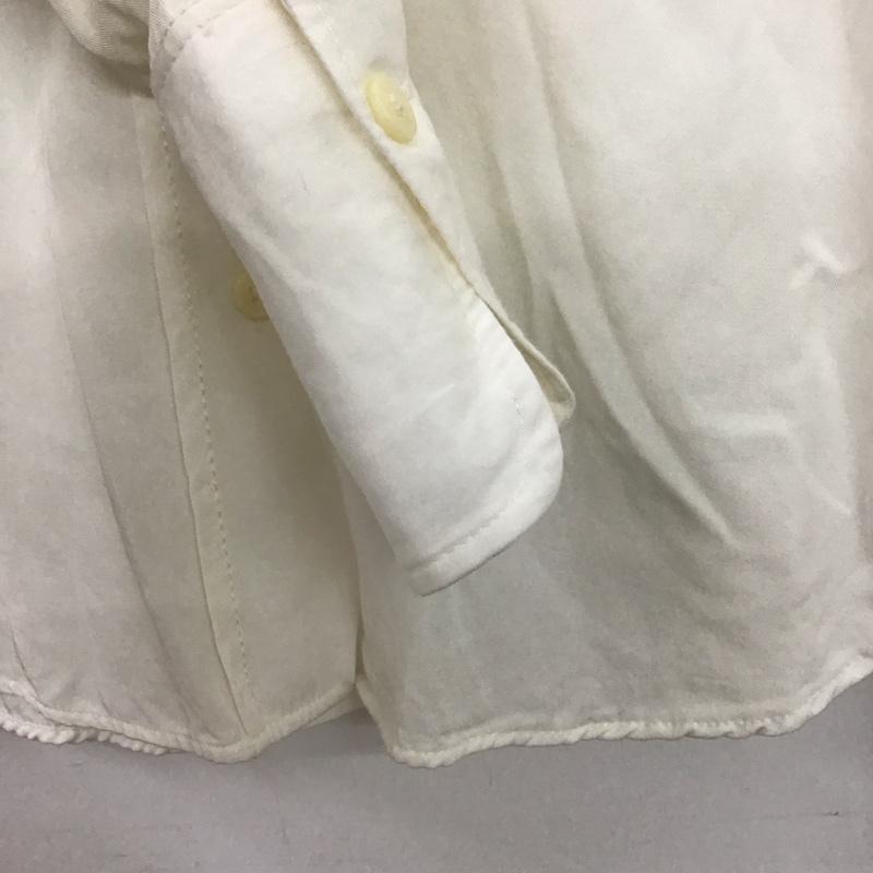 ザラ ZARA シャツ、ブラウス 長袖 長袖シャツ 無地シャツ ノーカラーシャツ M 無地 白 / ホワイト / white レディース USED 古着 中古 10151885