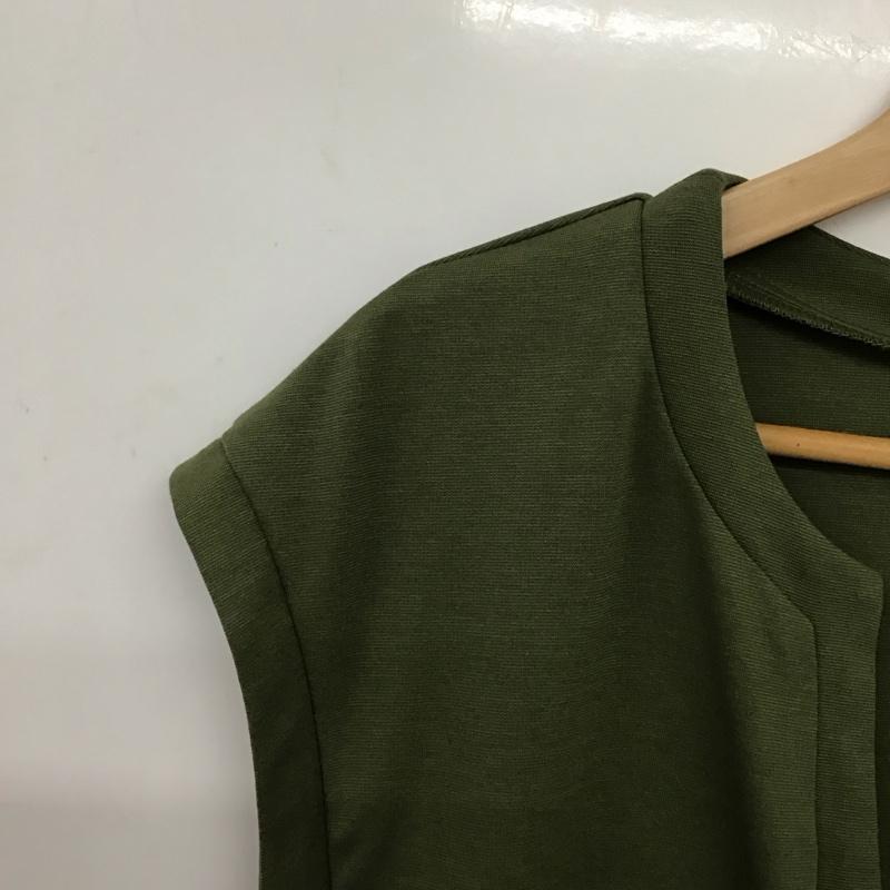 レプシィム LEPSIM ベスト ベスト プルオーバーベスト ノースリーブカットソー FREE 無地 カーキ / カーキ / khaki レディース USED 古着 中古 10151889
