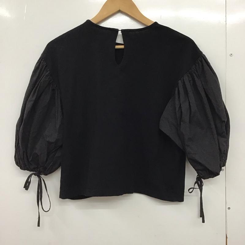 ティティベイト titivate カットソー 半袖 半袖カットソー 無地Tシャツ FREE 無地 黒 / ブラック / black レディース USED 古着 中古 10151893