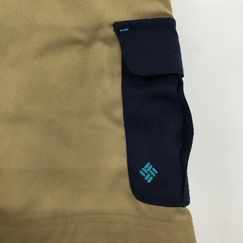 コロンビア Columbia パンツ ショートパンツ 112 pl4006 ショートパンツ ハーフパンツ カジュアルパンツ M ロゴ、文字 ベージュ / ベージュ / beige X 紺 / ネイビー / navy レディース USED 古着 中古 10151895