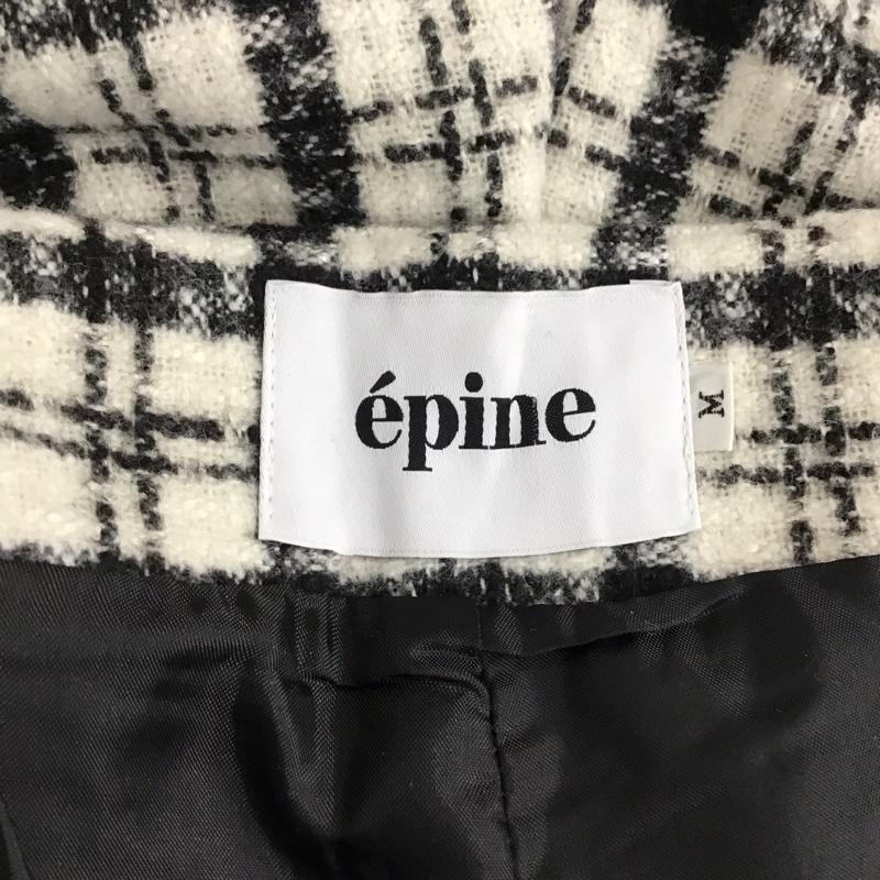 エピヌ epine パンツ ショートパンツ ハーフパンツ ショートパンツ カジュアルパンツ 総柄 白 / ホワイト / white X 黒 / ブラック / black レディース USED 古着 中古 10151896