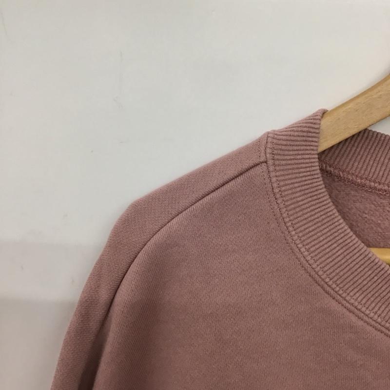 ミルクフェド MILKFED. トレーナー 長袖 長袖トレーナー スウェット クルーネック プルオーバー ONE SIZE ロゴ、文字 桃 / ピンク / pink レディース USED 古着 中古 10151898