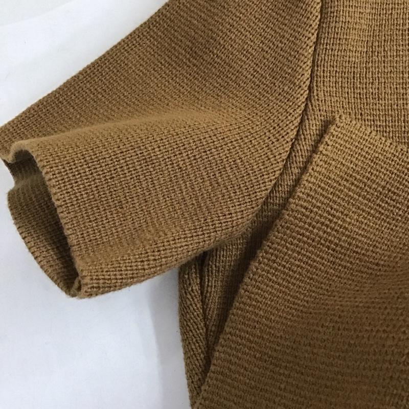 ザラ ZARA シャツ、ブラウス 半袖 半袖カットソー ニットカットソー フロントボタン S 無地 茶 / ブラウン / brown レディース USED 古着 中古 10151899