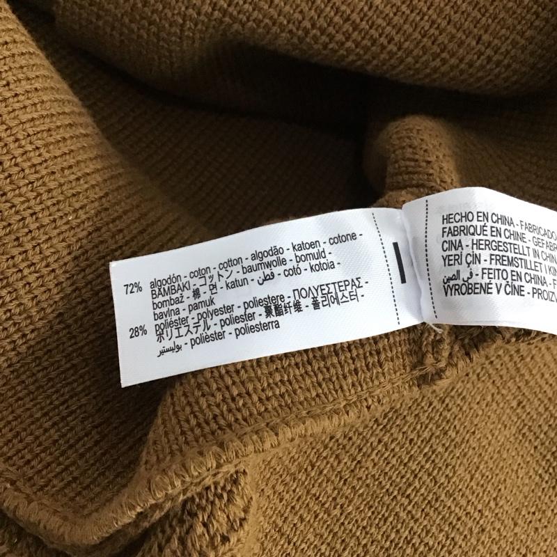ザラ ZARA シャツ、ブラウス 半袖 半袖カットソー ニットカットソー フロントボタン S 無地 茶 / ブラウン / brown レディース USED 古着 中古 10151899