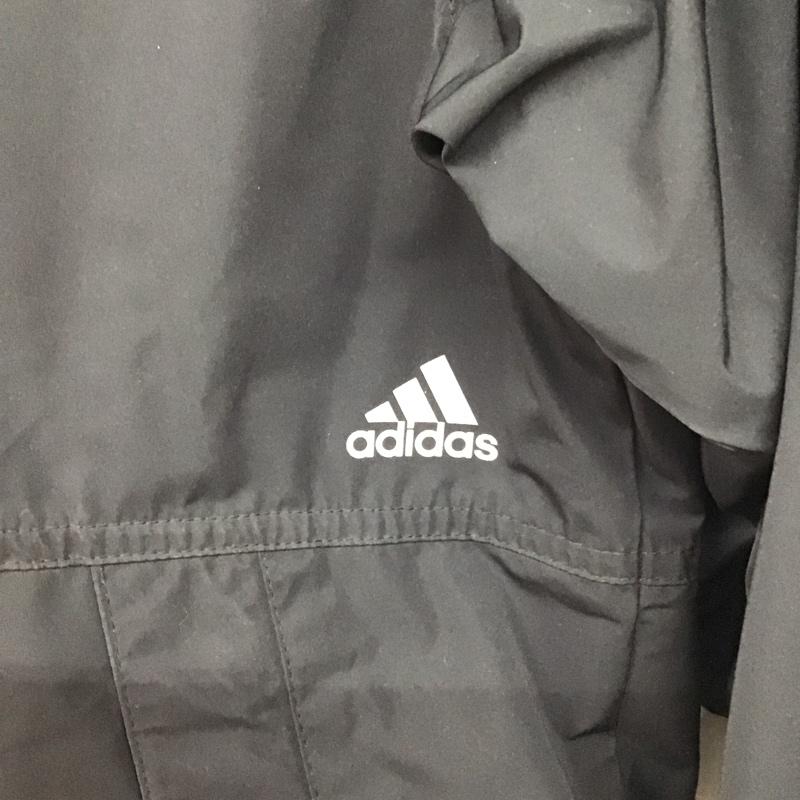 アディダス adidas ジャケット、上着 ジャンパー、ブルゾン eh8619 ジップアップジャケットパーカー アウター ロゴ、文字 黒 / ブラック / black レディース USED 古着 中古 10151903