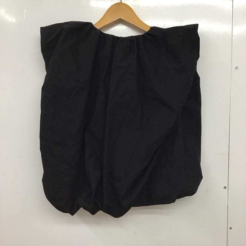 ザラ ZARA カットソー 半袖 ノースリーブカットソー プルオーバーカットソー XS 無地 黒 / ブラック / black レディース USED 古着 中古 10151908