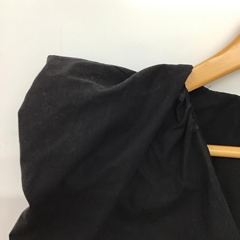 ザラ ZARA カットソー 半袖 ノースリーブカットソー プルオーバーカットソー XS 無地 黒 / ブラック / black レディース USED 古着 中古 10151908
