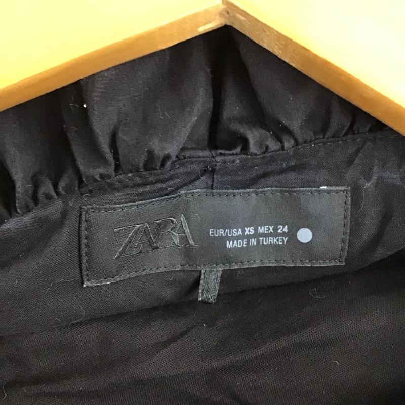 ザラ ZARA カットソー 半袖 ノースリーブカットソー プルオーバーカットソー XS 無地 黒 / ブラック / black レディース USED 古着 中古 10151908