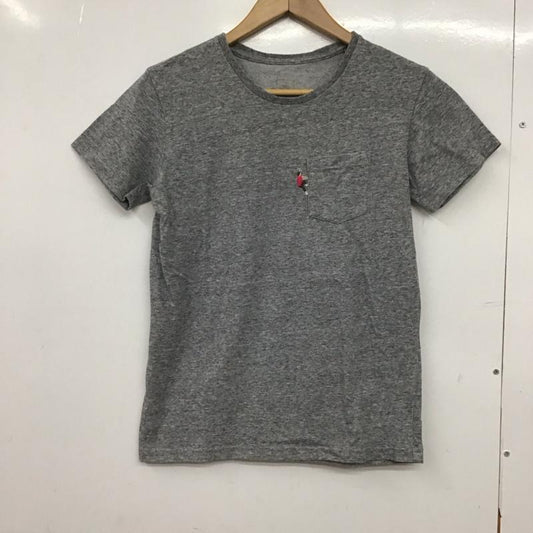 ザノースフェイス THE NORTH FACE Tシャツ 半袖 ntw31724 半袖カットソー プリントTシャツ クルーネックカットソー S ロゴ、文字 灰 / グレー / gray レディース USED 古着 中古 10151909