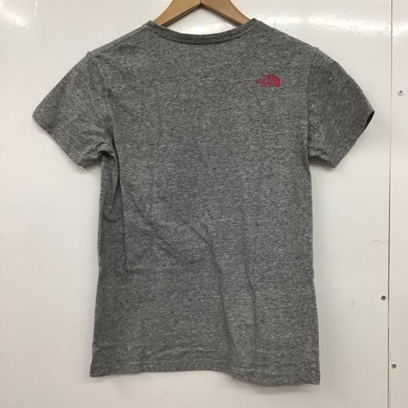 ザノースフェイス THE NORTH FACE Tシャツ 半袖 ntw31724 半袖カットソー プリントTシャツ クルーネックカットソー S ロゴ、文字 灰 / グレー / gray レディース USED 古着 中古 10151909